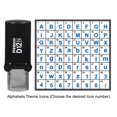 thumbnail image 2 of Printtoo Personalized Alphabet Number Theme Rubber Stamp Self Inking Stamper 12 mm-Black, 2 of 7