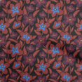 thumbnail image 1 of oneOone Rayon Maroon Fabric Floral Sewing Craft Projects Fabric Prints By Yard 56 Inch Wide, 1 of 4