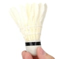thumbnail image 2 of Dsseng 12Pcs/Lot White Feather Badminton Balls Shuttlecocks Outdoor Sports Training Accessory Badminton, 2 of 6