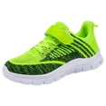 thumbnail image 1 of B91xZ Chaussures Garçons Filles Lacets Chaussures de Course Athlétiques, Vert 4, 1 of 5