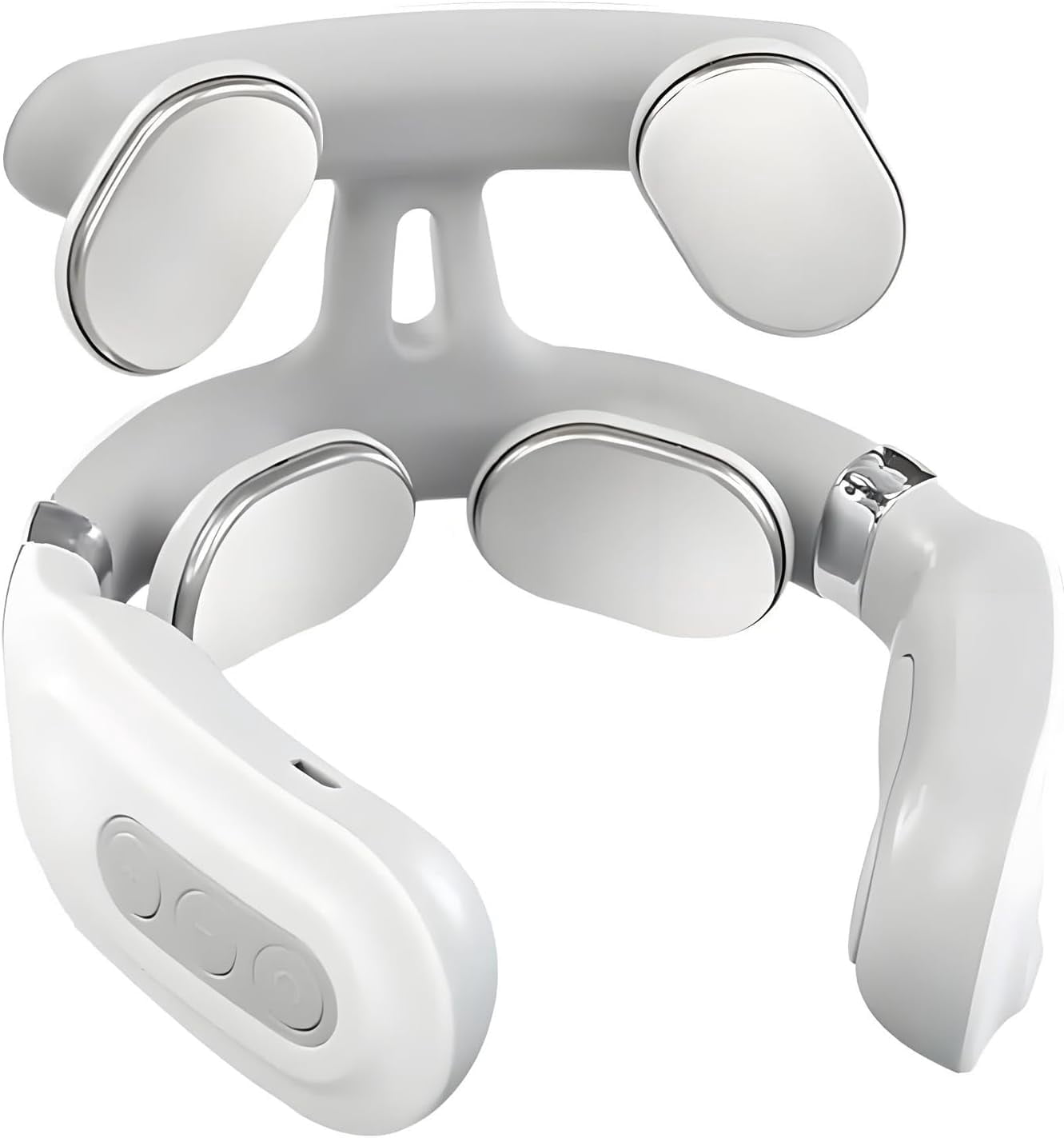 2.0 Neck Massager with Heat - Kneading, 6 Modes & 15 Intensity Vagus Nerve Stimulator, Hands-Free Ergonomic Design for Deep Muscle Relaxation