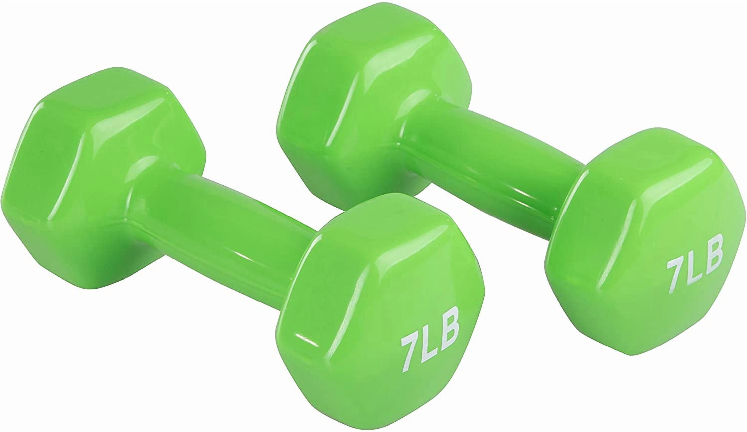 Vinyl Coated Hand Weight Dumbbell Pair, Set of 2