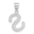 thumbnail image 3 of Diamond2Deal 14K White Gold Bubble Letter S Initial Pendant for Women, 3 of 6