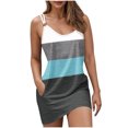 thumbnail image 2 of Jusqu'à 50 % de Rabais Horkkom Robes de Plage pour Femmes Été Décontractées Robes d'Été Bretelles Spaghetti Col en V Taille Élastique Robe Courte TTG, 2 of 6