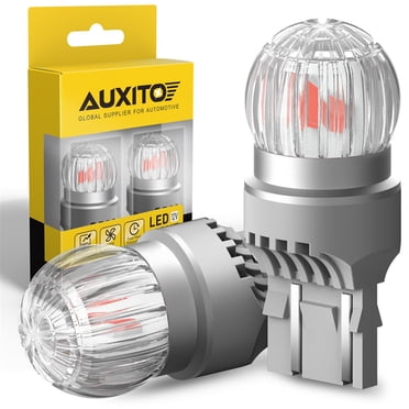 AUXITO 7443 Ampoule DEL Rouge, Chipsets Extrêmement Lumineux 3030, 7440 7441 7444 T20 W21W Lampe de Remplacement DEL pour Feux Arrière, Feux de Signalisation d'Arrêt et de Frein