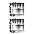 thumbnail image 4 of Transemion 36 Pieces Ear Gauges Stretching Kit Expanders 14G-00G Plugs Black 36 Pcs 2Set, 4 of 6