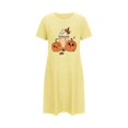 thumbnail image 2 of Sakmal Courtes Femmes Moomoo Chemises de Nuit Mignonnes Grande Taille Halloween Robe de Nuit Jaune Imprimé Citrouille Manches Courtes Chemises de Nuit pour Femmes, 2 of 5