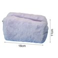 thumbnail image 4 of Cosmetic Bag Plush Portable Large Capacity Reusable Bright Color Makeup Brush Bag Pen Bag for Shopping, 4 of 11