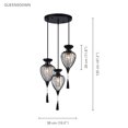 thumbnail image 2 of Xtricity - 3-Light Pendant, 15'' Wide, From the QueensDown Collection, Black, 2 of 3