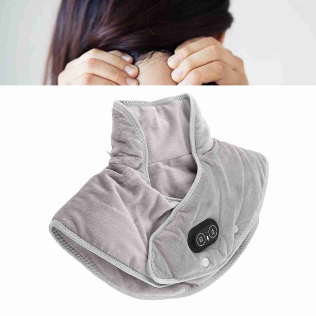 Heating Pad, Electric Heated USB Charge Sable Fabric Heated Neck Wrap Massage for Neck Shoulders