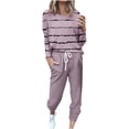 thumbnail image 2 of TIMIFIS Sweatsuit for Women 2 Piece Plus Size Outfits Matching Long Sleeved Crew Neck and Long Pants Tracksuit Fall with Pockets - Spring/Summer, 2 of 5