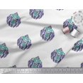 thumbnail image 2 of Soimoi Rayon Fabric Leaves & Floral Block Print Sewing Fabric Yard 56 Inch Wide, 2 of 3