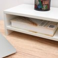thumbnail image 3 of OUNONA 1Set Supporting Shelf Computer Desk Organizer Tier White Wood for Office Study Back to School, 3 of 4