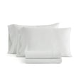 thumbnail image 4 of Martha Stewart Everyday Pima Cotton 600 Thread Count Dottie Stripe Green Sheet Set, Double, 4 of 6
