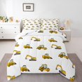 thumbnail image 1 of Boys Excavator Comforter Set,Construction Truck Toddler Bedding Set,Cartoon Car Bed Set,Yellow Vehicles Down Comforter, 1 of 7
