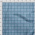 thumbnail image 4 of Rayon de Pomme Tissu Vert Foncé Turquoise Robe Géométrique Tissu Tissu Imprimé par la Cour 56 Pouces de Large, 4 of 5
