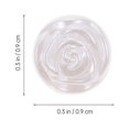 thumbnail image 3 of Shisuyan 50Pcs Sweater Buttons Decorative Shirt Buttons DIY Rose Shape Clothing Buttons, 3 of 9