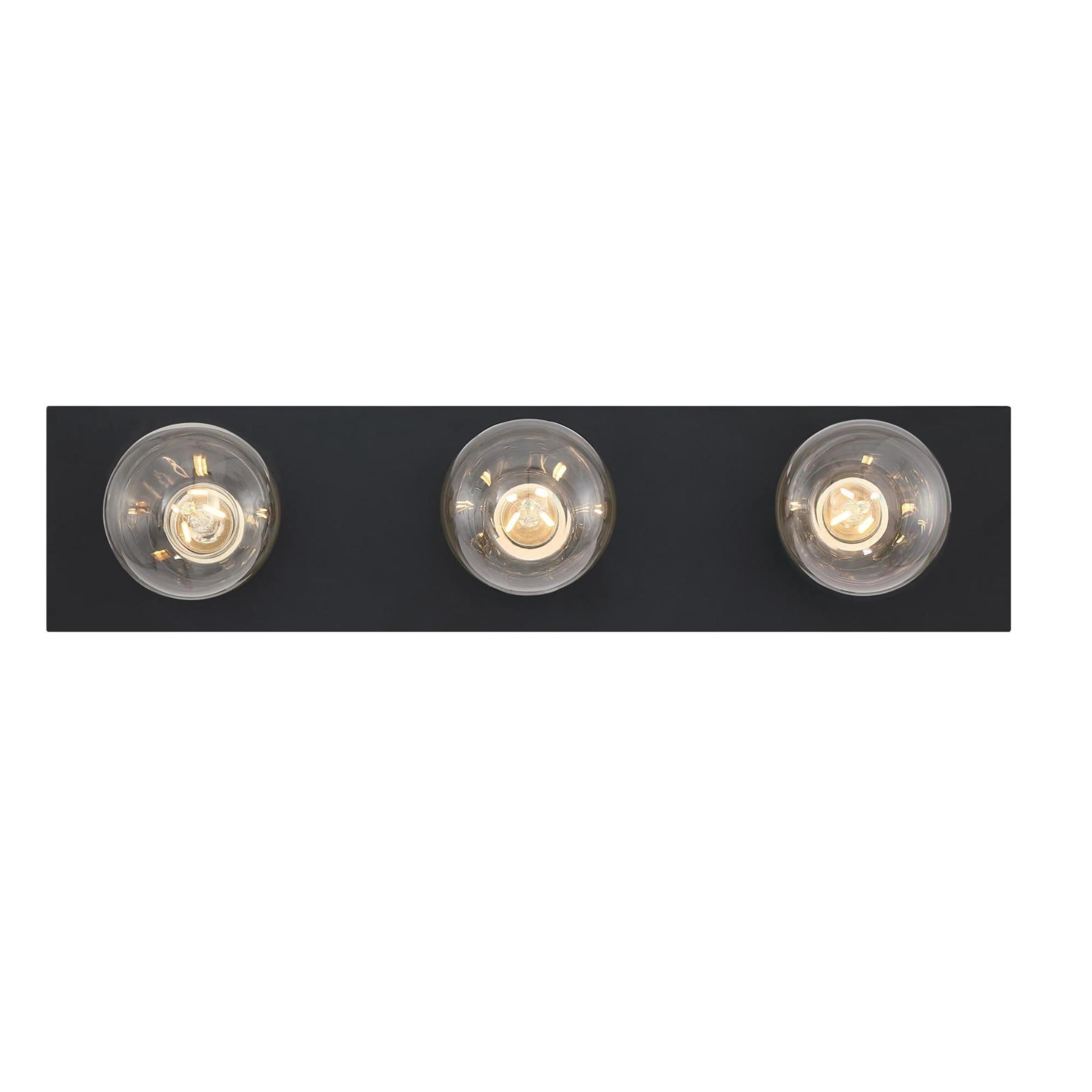 Westinghouse Lighting Luminaire mural intérieur à 3 lumiéres en noire mate