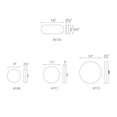 thumbnail image 3 of WAC Lighting Tranche 11 Pouces DEL 2700K Rond Aluminium Encastré en Nickel Brossé, 3 of 3