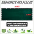 thumbnail image 4 of ColourTree Customized Size Fence Screen Privacy Screen Green 6' x 56' - Commercial Grade 170 GSM - Heavy Duty - 3 Years Warranty - Cable Zip Ties Included, 4 of 5