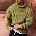 thumbnail image 1 of Pull Tricoté à Manches Longues pour Hommes, Mode Hiver, Col Montant, Chaud, Extérieur, 1 of 3