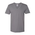 thumbnail image 1 of American Apparel T-Shirt Col en V en Jersey Fin, TTP, Ardoise, 1 of 1