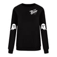 thumbnail image 4 of NMMUED Chandails d'Halloween pour Femmes, Hauts de Sortie pour Femmes, Chandail d'Halloween Citrouille, Chandails d'Automne pour Femmes, Chandail d'Halloween Fantôme, Chandails à Col Rond pour Femmes, Noir TG, 4 of 4