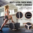 thumbnail image 4 of VEVOR 3 in 1 Plyometric Jump Box, 16/14/12 Inch Wooden Plyo Box, Platform & Jumping Agility Box, Anti-Slip Fitness Exercise Step Up Box, 4 of 9