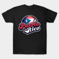 thumbnail image 1 of T-Shirt à Imprimé Fierté de Fan de Sport de l'Équipe Nationale de Baseball de Puerto Rico, 1 of 4