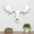 thumbnail image 2 of Canadiana Art White Moose Head Wall Décor, 2 of 4