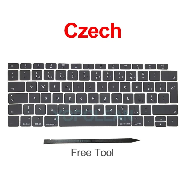 New A1932 Key Keycaps Keys Cap butterfly Keyboards Repair For Macbook Air Retina 13inch 2018 2019 Year Czech