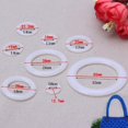 thumbnail image 3 of MesaSe DIY Crochet Ring Circle Hook Plastic Craft Tool Accessory for Handbag Car Seat, 3 of 3