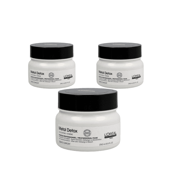 Loreal Professionnel Paris Serie Expert Metal Detox Anti Metal Protective Mask 250 ml 3 Pack