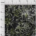 thumbnail image 2 of oneOone Rayon Green Fabric Floral Sewing Material Print Fabric By The Yard 56 Inch Wide, 2 of 4