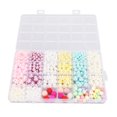 thumbnail image 3 of Imitation Pearls Bead, Widely Used Imitation Pearls Hand Eye Collaboration Skills With 24 Grids Plastic Box For Cell Phone, 3 of 8