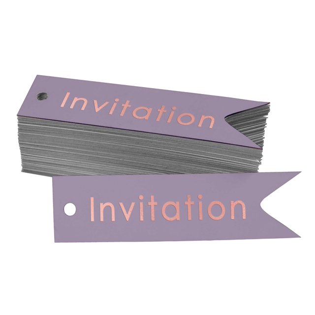 Inkdotpot Rose Gold Foil Paper Hang Tags Invitation Party Favor Tags 100 Pieces