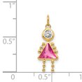 thumbnail image 2 of Pierre de Naissance Fille en Or Jaune 14K, 2 of 2