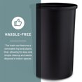 thumbnail image 4 of Safco Open Top Trash Can, Indoor Modern Home 30 Gallon Waste Bin Container, Black, 4 of 6