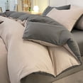 thumbnail image 1 of Queen Bedding Set under $5! CQCYD Queen Size Bedding Set, 4 Piece Bedding Collection, Washed Cotton Sheets, Teen Dorm Bedding, Comfortable Bed Set, Fresh Color Design, Complete Bedding Package, 1 of 6