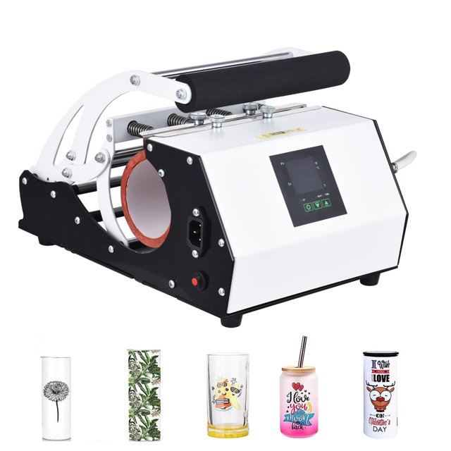 Machine de Presse à Chaud pour Gobelet 110V pour Sublimation 11oz-20oz, Droite, Vierge