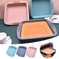 thumbnail image 4 of Cake Mould Square Pan for Baking – 8x8 Nonstick Silicone Baking Pan for Cakes Rice Lasagnas and More Kitchen for Even Heat Distribution, 4 of 7