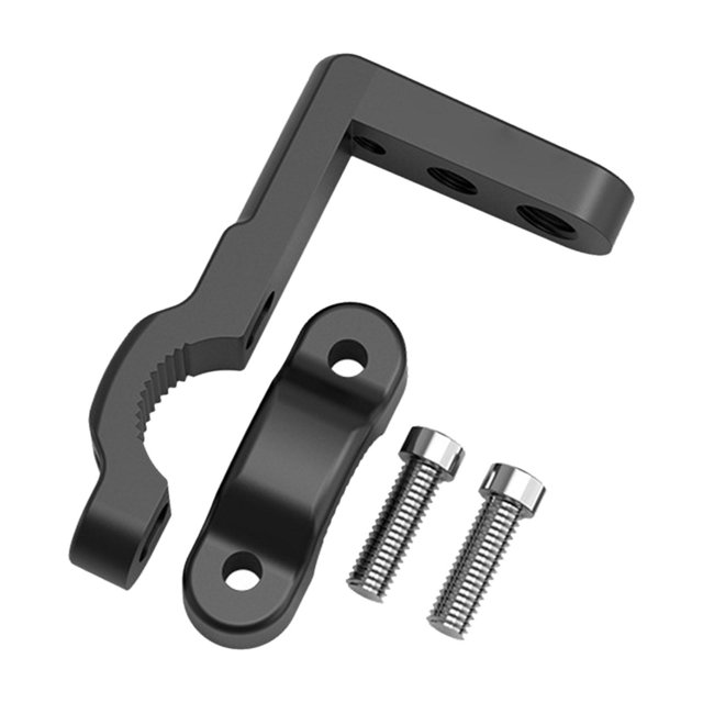 jinwen Motorcycle Light Bracket M8 for 22mm Tube Lightweight Light Bar Mount black