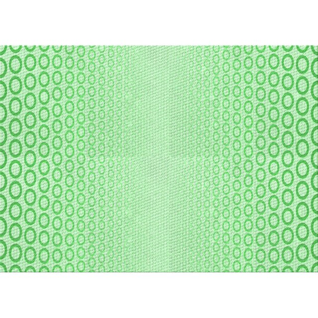 Ahgly Tapis Rectangulaire Lavable en Machine Vert Transitionnel, 2 Pieds x 5 Pieds