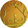thumbnail image 1 of Ahgly Company Tapis d'Intérieur Rond Lavable en Machine Transitionnel Acajou Brun, 4 Pieds Rond, 1 of 7