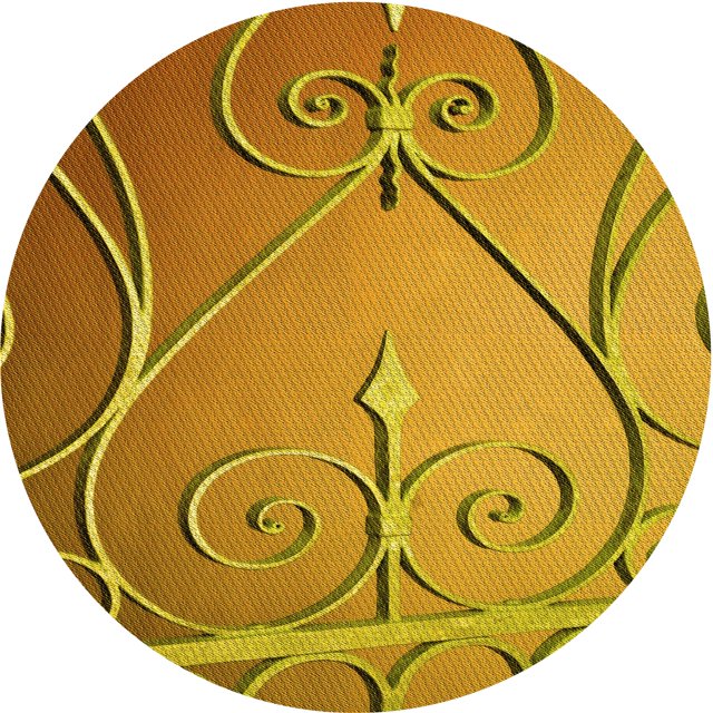 Ahgly Company Tapis d'Intérieur Rond Lavable en Machine Transitionnel Acajou Brun, 4 Pieds Rond