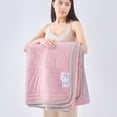 thumbnail image 4 of Courtepointe d'Été Rose Format Simple Réversible Légère Lavable Climatisation Rafraîchissante Couvre-Lit Rose Literie en Polyester pour Enfants Adultes 100*70Cm/39*27 Po, 4 of 8