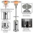 thumbnail image 3 of Costway Chauffage de Patio Extérieur 48,000BTU avec Roues et Étagère sur Pied, 3 of 9