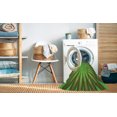 thumbnail image 2 of Ahgly Tapis d'Intérieur Lavable en Machine Carré Vert Pois, 3 Pieds Carré, 2 of 7