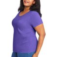 thumbnail image 3 of Hanes Women`s X-Temp Fresh IQ Tri-Blend Performance V-Neck Tee, 2XL, 3 of 4