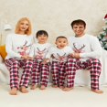 thumbnail image 3 of Family Christmas Elk Pattern Round Neck Long Sleeves Pajamas Trousers, 3 of 8